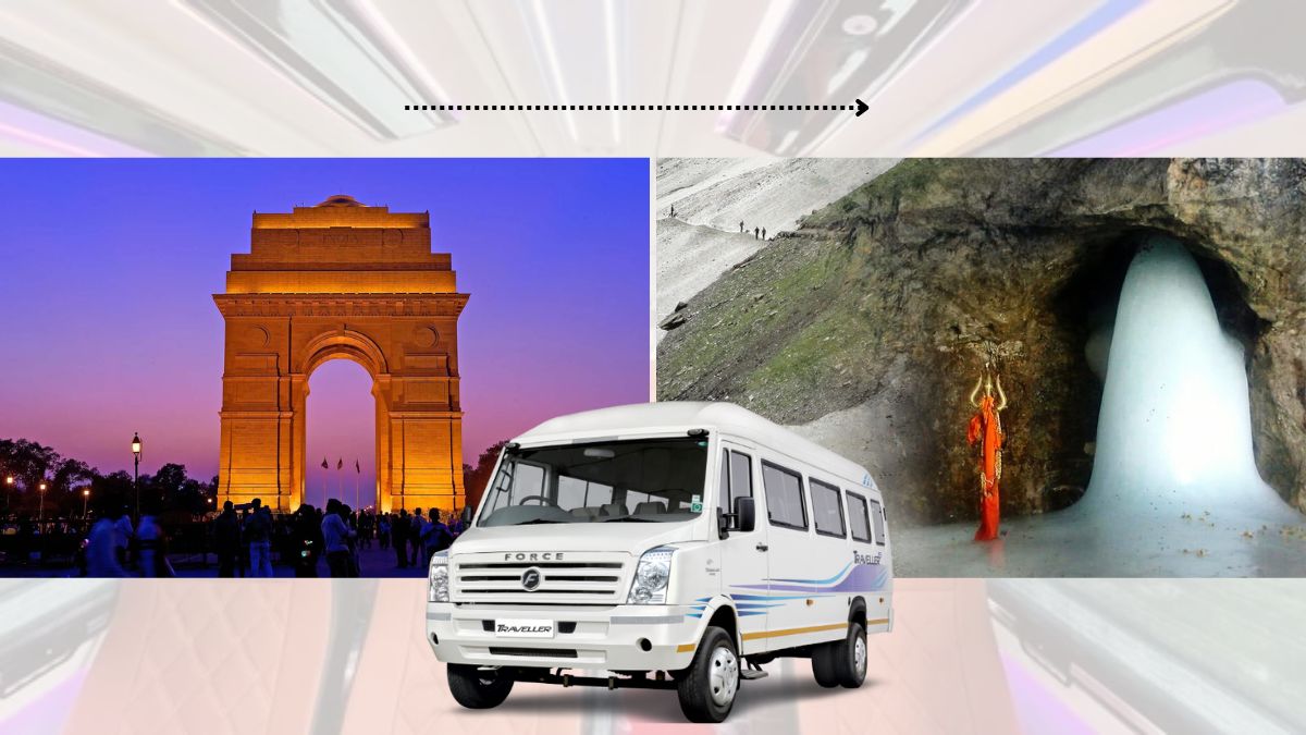 Delhi to Amarnath by Tempo Traveller