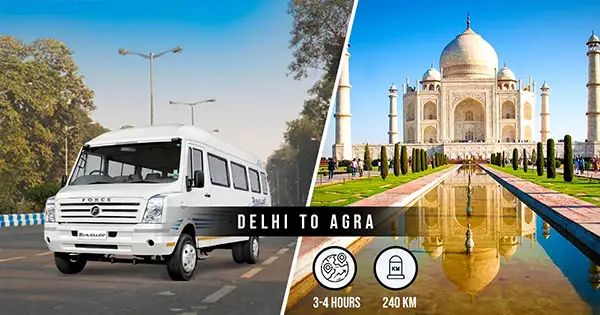 Distance Between Delhi and Agra